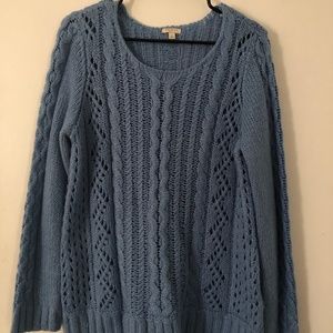 Chunky Sweater by Sonoma in Baby Blue